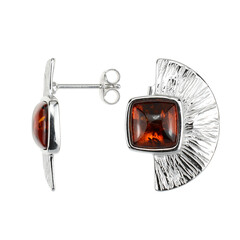 Boucles d'oreilles en argent et Ambre baltique