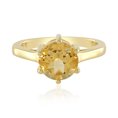 Bague en argent et Citrine