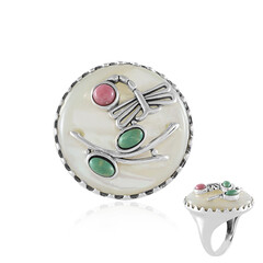 Bague en argent et Nacre (Desert Chic)