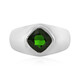 Bague en argent et Diopside de Russie