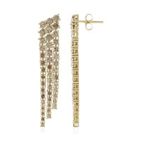 Boucles d'oreilles en or et Diamant champagne I2 (de Melo)