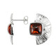 Boucles d'oreilles en argent et Ambre baltique (MONOSONO COLLECTION)