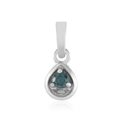 Pendentif en argent et Diamant bleu I3