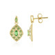 Boucles d'oreilles en argent et Grenat Tsavorite