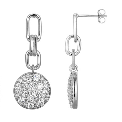 Boucles d'oreilles en argent et Zircon