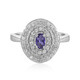 Bague en argent et Iolite de Ceylan