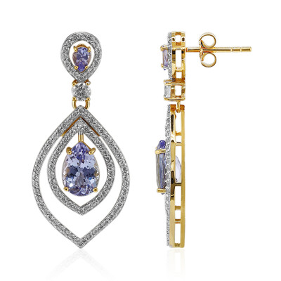 Boucles d'oreilles en or et Tanzanite (Adela Gold)