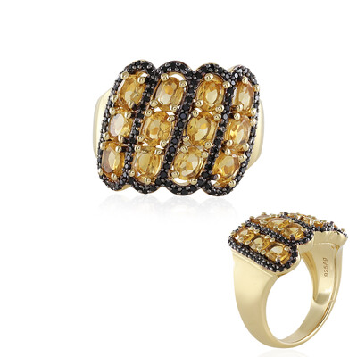 Bague en argent et Citrine