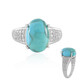 Bague en argent et Turquoise bleue de Mohavie