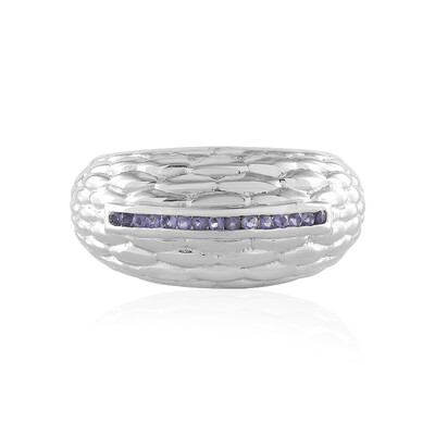 Bague en argent et Iolite (SAELOCANA)