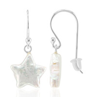 Boucles d'oreilles en argent et Perle Keshi (TPC)