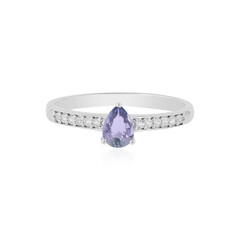 Bague en argent et Tanzanite non chauffée