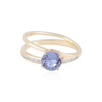 Bague en or et Tanzanite non chauffée (de Melo)