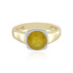 Bague en argent et Saphir jaune de Madagascar