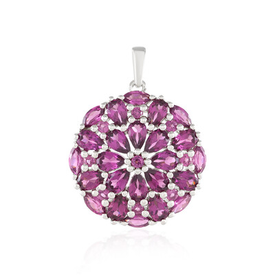 Pendentif en argent et Grenat Rhodolite