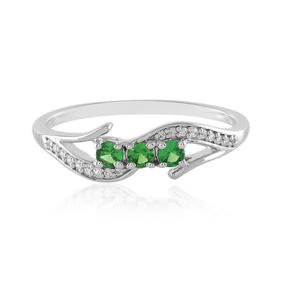 Bague en argent et Grenat Tsavorite