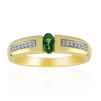 Bague en or et Tsavorite du Kenya AAA