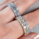 Bague en argent et Topaze blanche