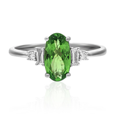 Bague en or et Grenat Tsavorite AAA (CIRARI)