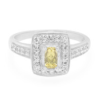 Bague en argent et Béryl jaune