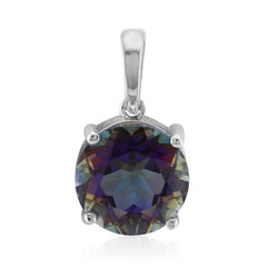 Pendentif en argent et Quartz mystique violet