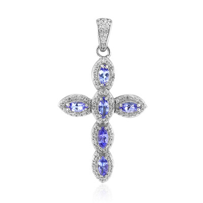 Pendentif en argent et Tanzanite