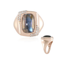 Bague en argent et Labradorite bleue de Maniry (KM by Juwelo)