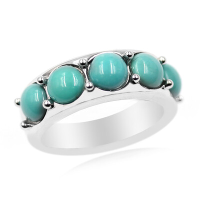 Bague en argent et Turquoise de Campitos (Anne Bever)