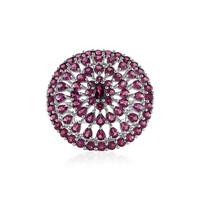 Bague en argent et Grenat Rhodolite