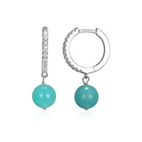 Boucles d'oreilles en argent et Amazonite