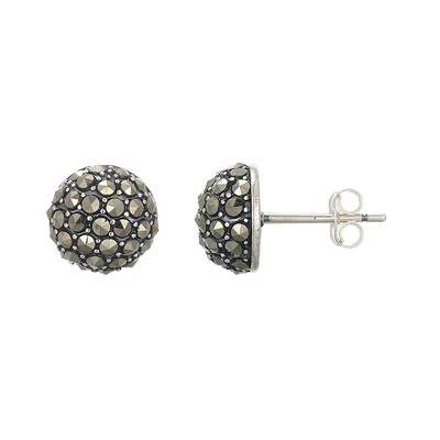 Boucles d'oreilles en argent et Marcassite