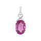 Pendentif en argent et Fluorite rose