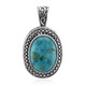 Pendentif en argent et Turquoise bleue de Mohavie (Art of Nature)