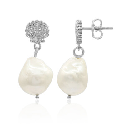 Boucles d'oreilles en argent et Perle de culture d'eau douce (TPC)