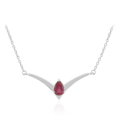 Collier en argent et Rubis de Bemainty