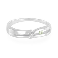 Bague en argent et Grenat vert menthe de Merelani