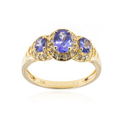 Bague en or et Tanzanite AAA