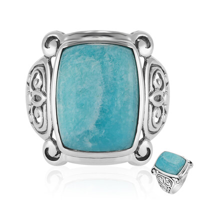 Bague en argent et Amazonite (Art of Nature)