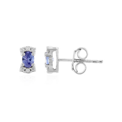 Boucles d'oreilles en argent et Tanzanite