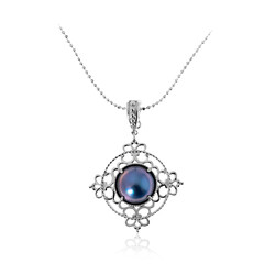 Collier en argent et Perle de Mabé (Dallas Prince Designs)