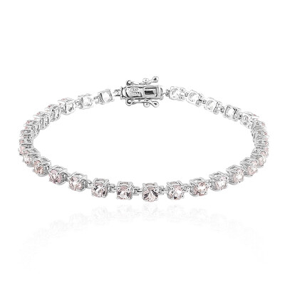 Bracelet en argent et Morganite de Maropino