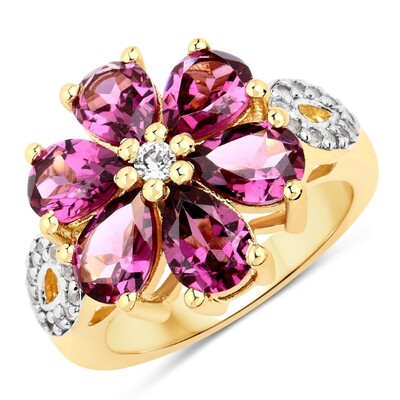 Bague en argent et Grenat Rhodolite