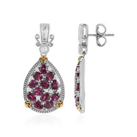 Boucles d'oreilles en argent et Grenat Rhodolite (Dallas Prince Designs)