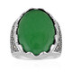 Bague en argent et Agate verte (Annette classic)