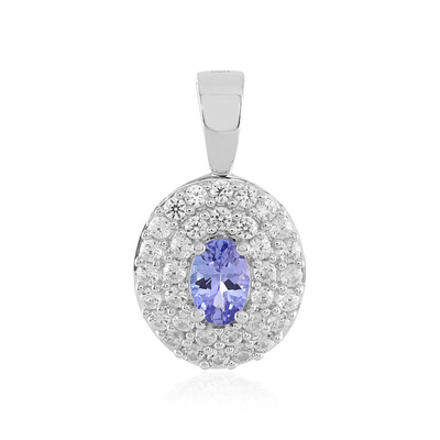 Pendentif en argent et Tanzanite