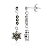 Boucles d'oreilles en argent et Marcassite