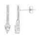 Boucles d'oreilles en argent et Topaze blanche