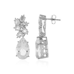 Boucles d'oreilles en argent et Quartz blanc