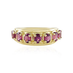 Bague en argent et Grenat magenta