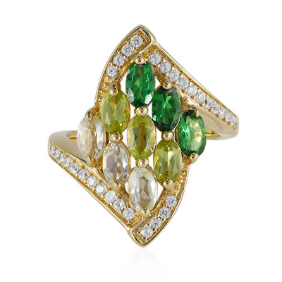 Bague en argent et Grenat Tsavorite